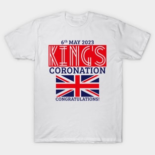 King’s Coronation, 6th May 2023 – Congratulations (Red) T-Shirt